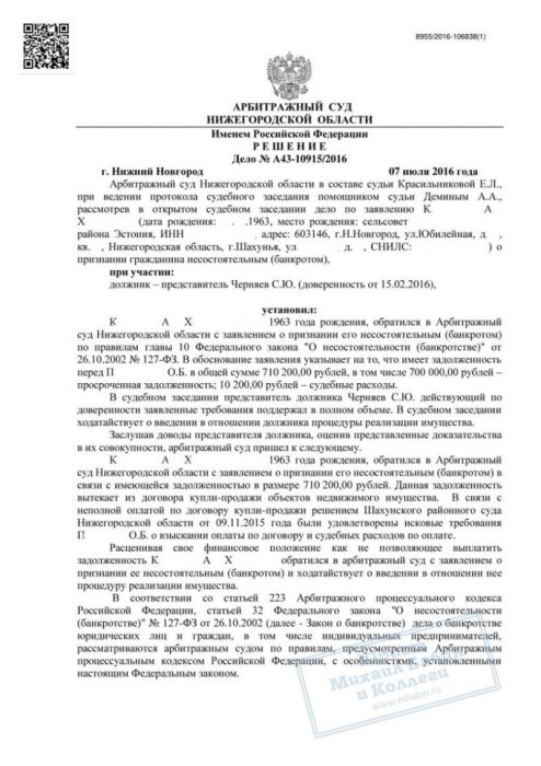 Изображение Провели процедуру банкротства физического лица Картинка Провели процедуру банкротства физического лица